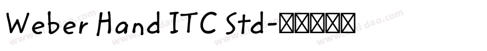 Weber Hand ITC Std字体转换